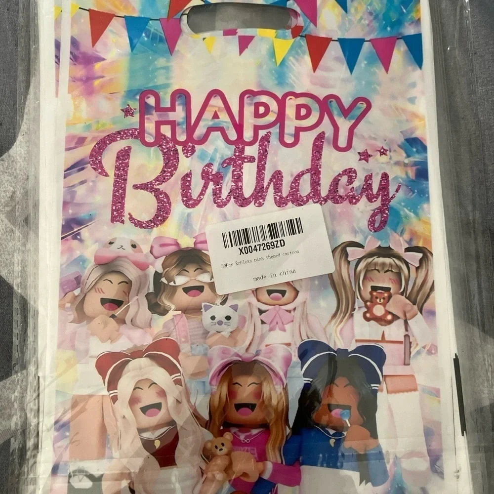 Roblox Birthday Party Favors bags